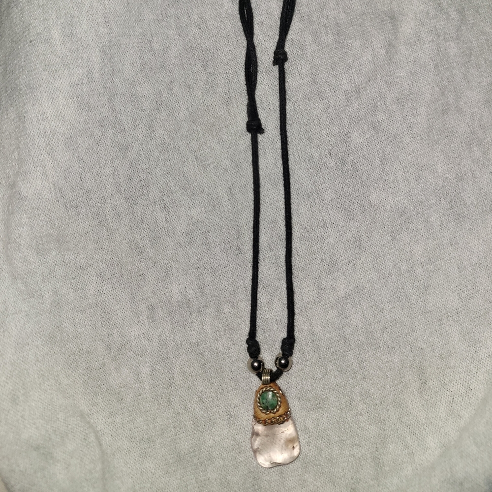 Beautiful Quartz from peru necklace handmade
